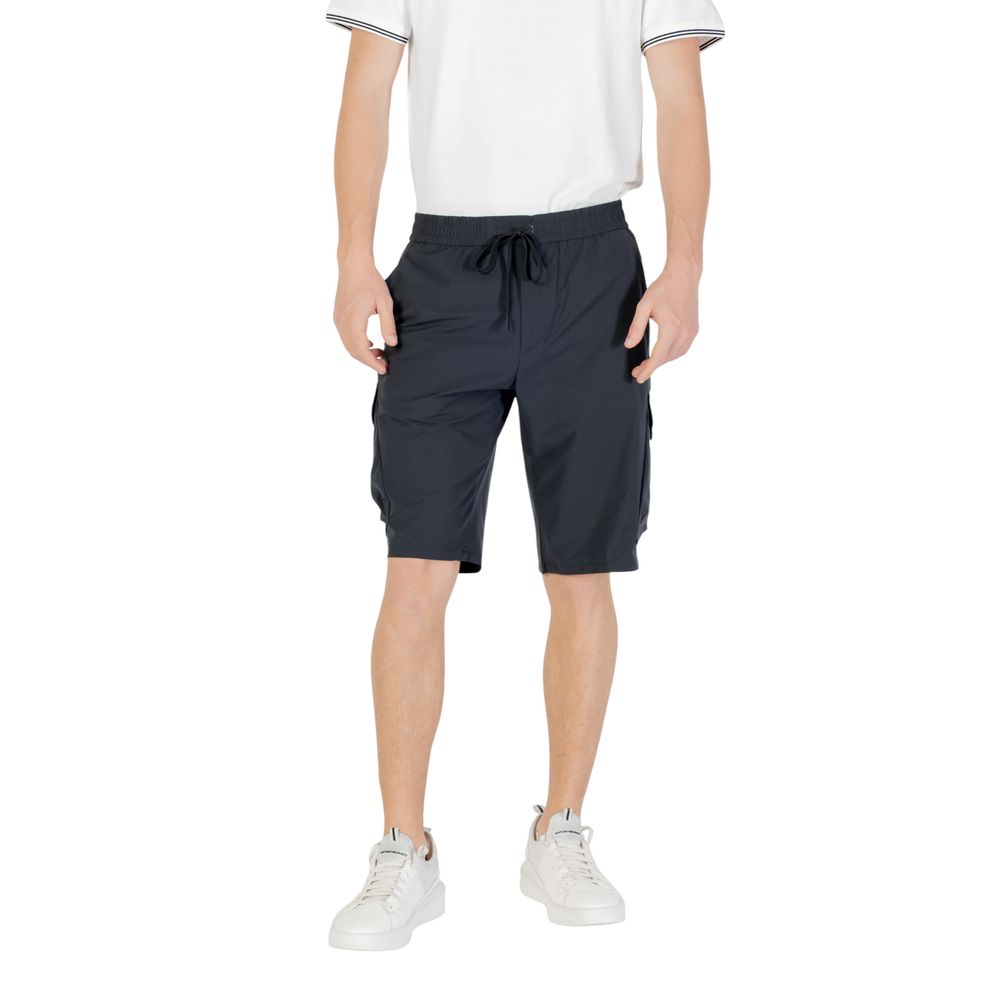 Blue Polyester Bermuda Shorts mens luxury fashion - Mens Edit