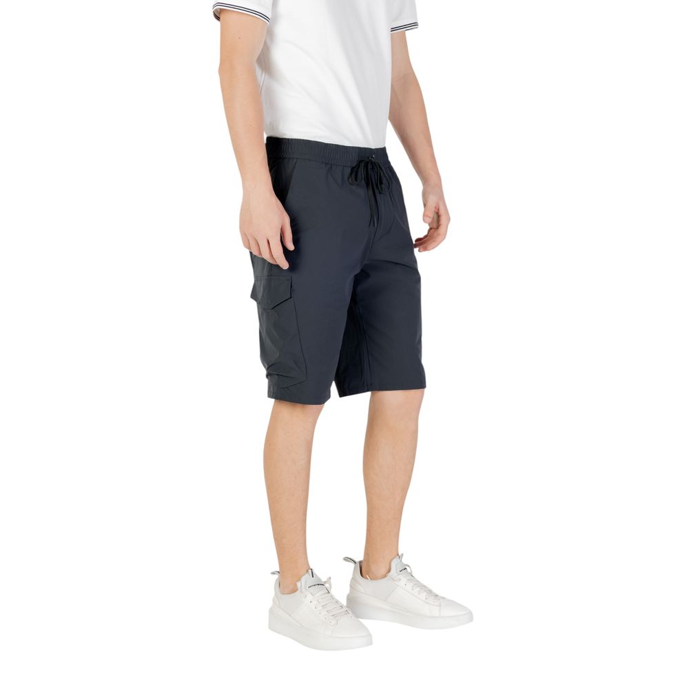 Hugo Boss Polyester Bermuda Shorts in Blue