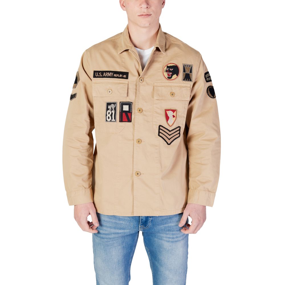 Beige Denim Shirt