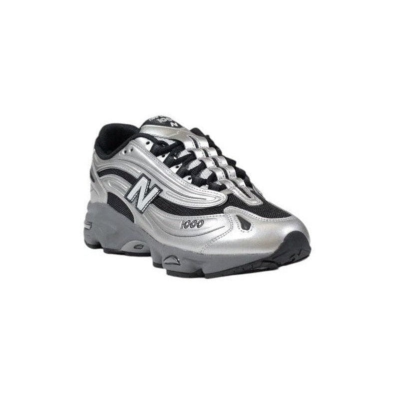 New Balance Silver Synthetic Athletic Sneakers