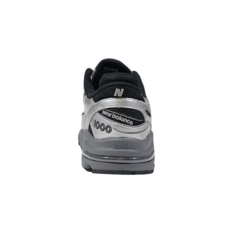 New Balance M1000E Metallic Synthetic Sneakers in Silver