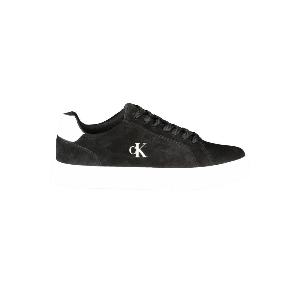Black Leather Men's Sneaker mens luxury fashion - Mens Edit