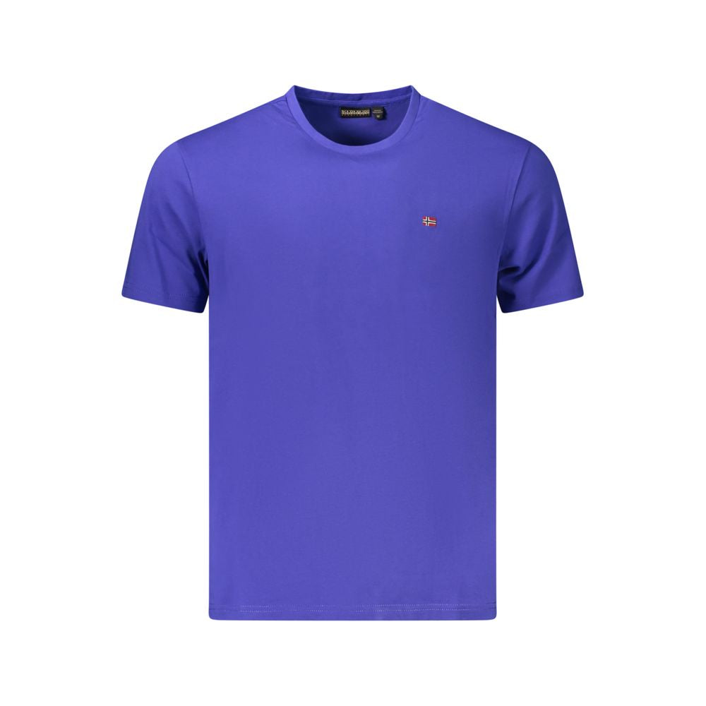 Napapijri Μπλε Βαμβακερό T-Shirt