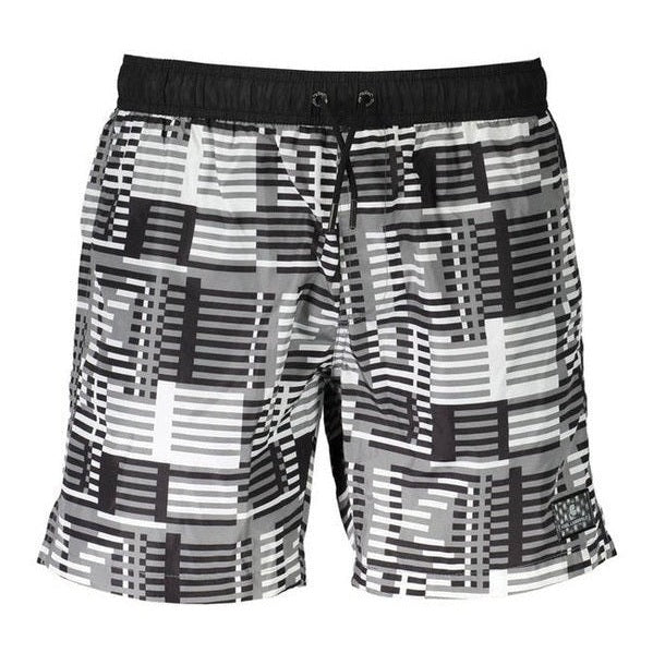 Karl Lagerfeld Black Polyester Men's Logo Swim Boxer - Designer | Mens Edit