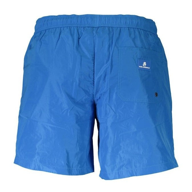 Karl Lagerfeld Swim Shorts in Azzurro Blue