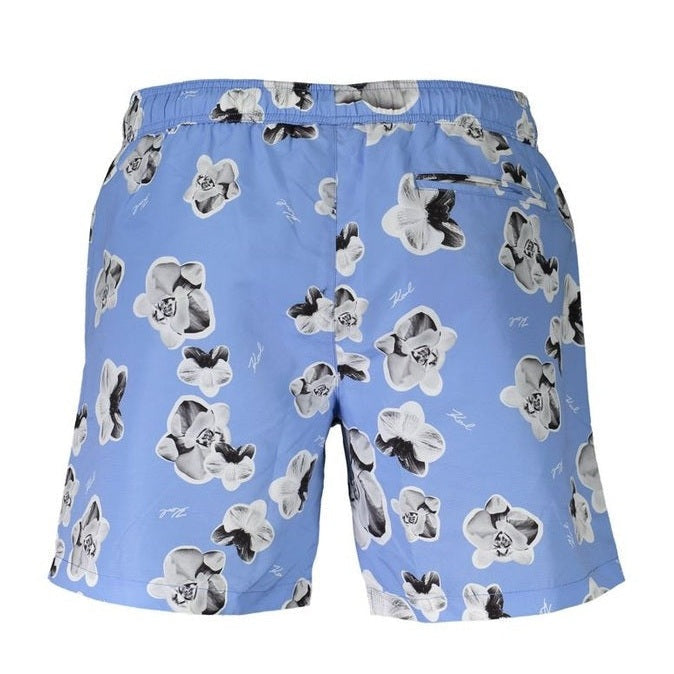 Karl Lagerfeld Swim Boxer Shorts in Blue