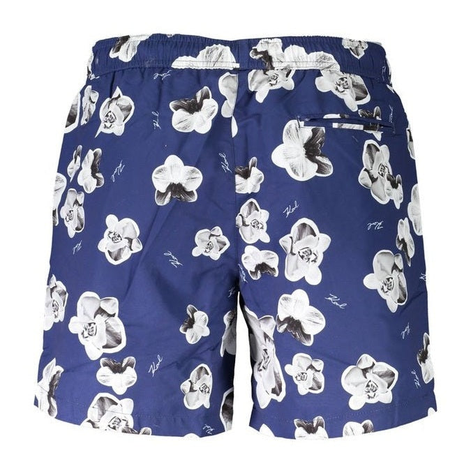 Karl Lagerfeld Swim Boxer Shorts in Blue