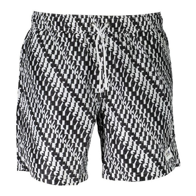 Karl Lagerfeld White Polyester Men's Swim Boxer Shorts - Designer | Mens Edit
