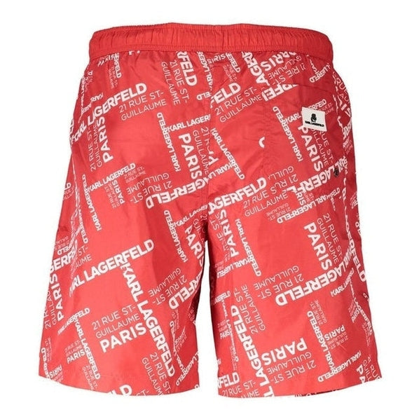 Karl Lagerfeld Swim Shorts in Red
