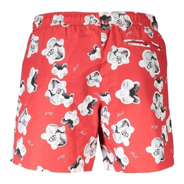 Karl Lagerfeld Swim Trunks in Red