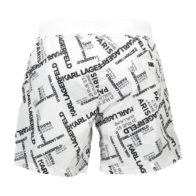 Karl Lagerfeld Swim Shorts in White