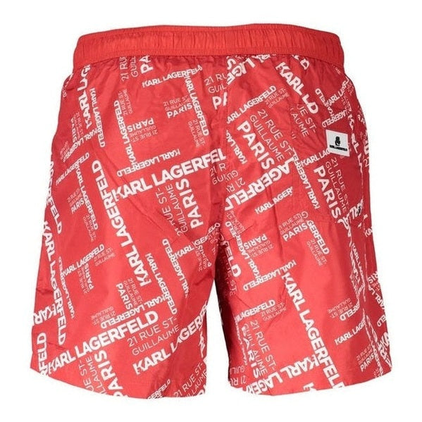 Karl Lagerfeld Rosso Swim Shorts in Red