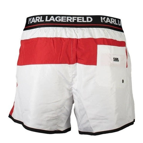 Karl Lagerfeld Swim Shorts in White