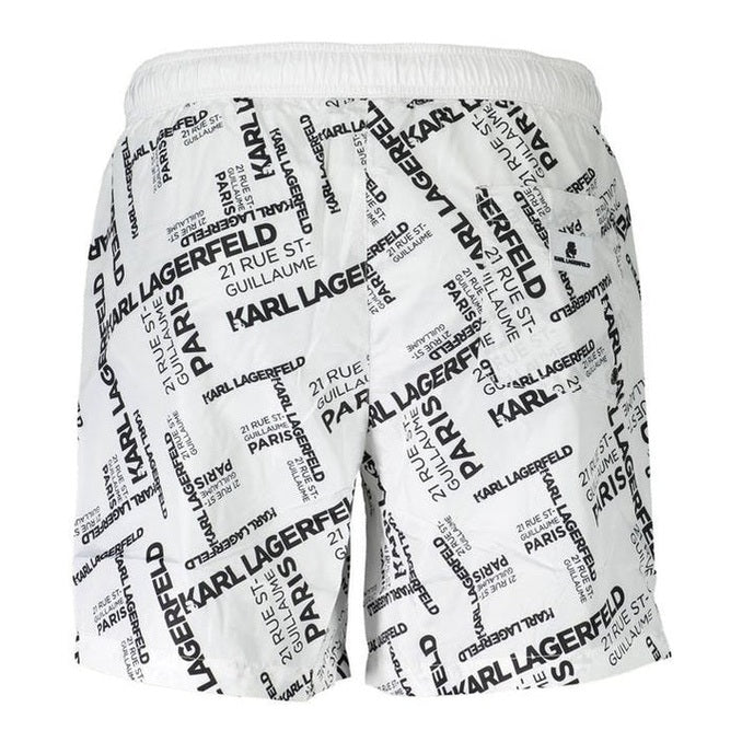Karl Lagerfeld Swim Boxer in White