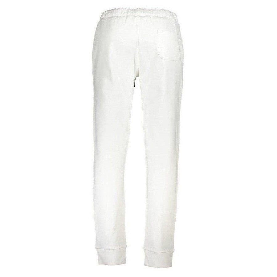 La Martina White Cotton Track Pants