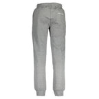 La Martina Gray Cotton Sweatpants with Drawstring