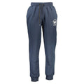 La Martina Blue Cotton Men's Logo Sweatpants - Designer | Mens Edit