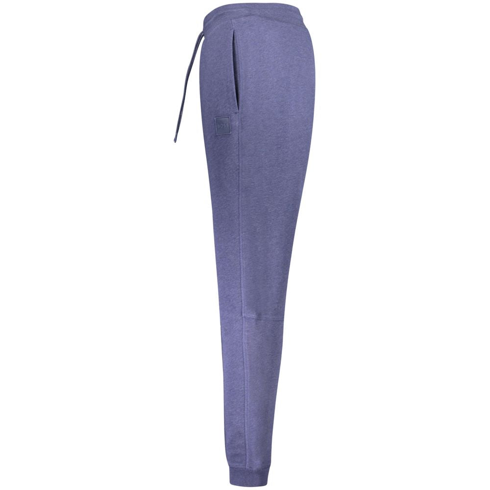 Hugo Boss Cotton Track Pant in Blue