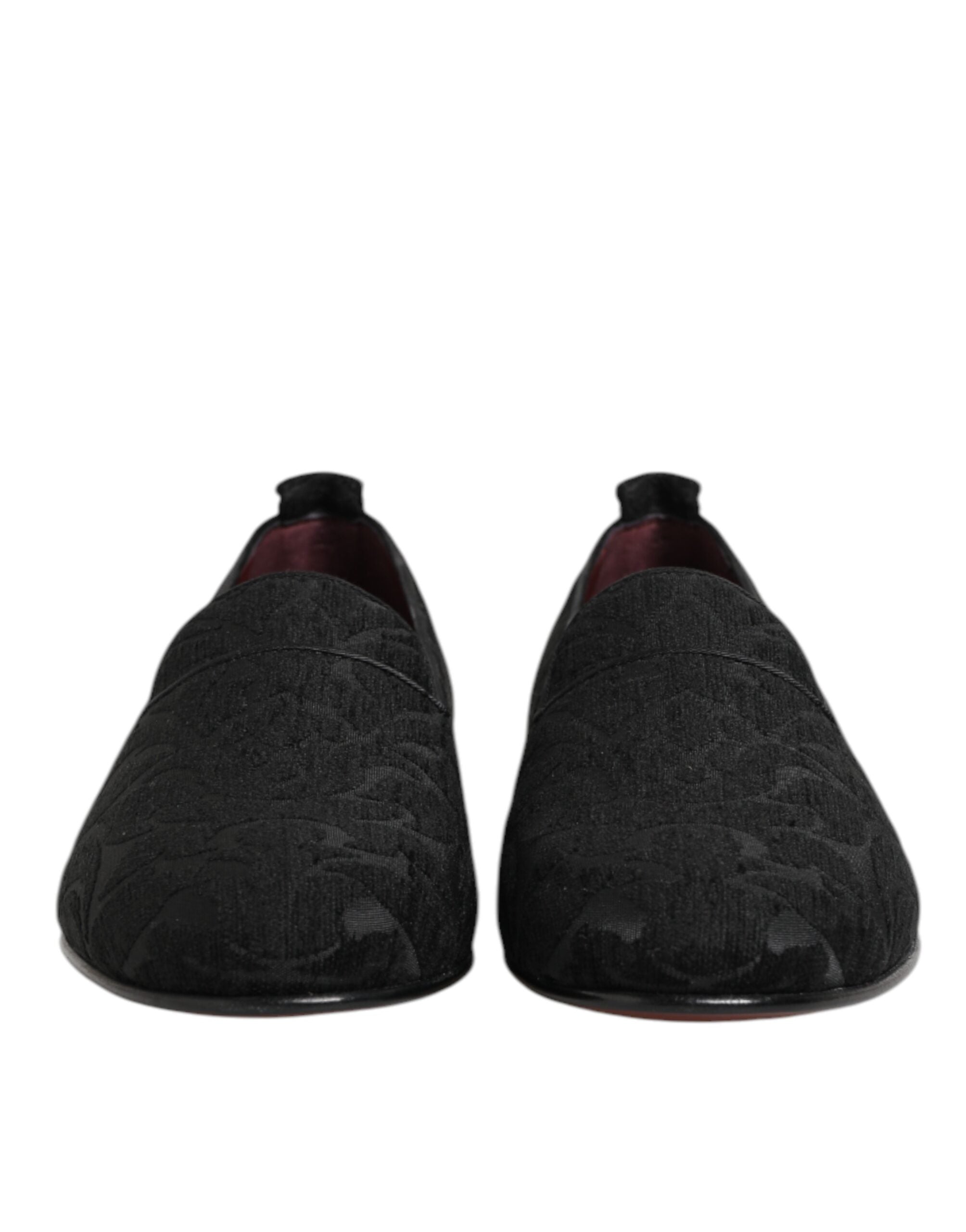 Dolce & Gabbana Brocade Loafers in Black