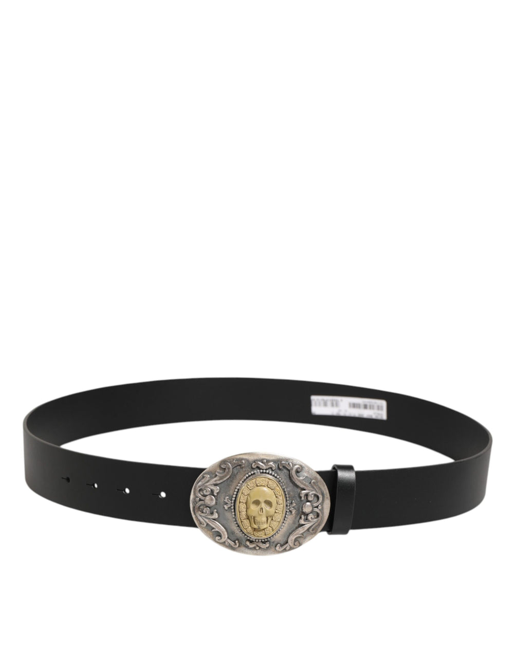 Dolce & Gabbana Calf Leather Belt in Black