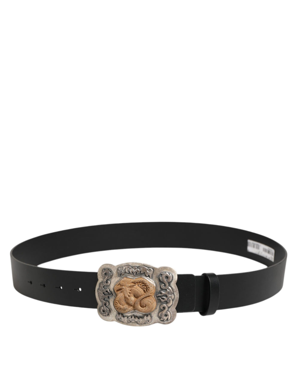 Dolce & Gabbana Calf Leather Belt in Black