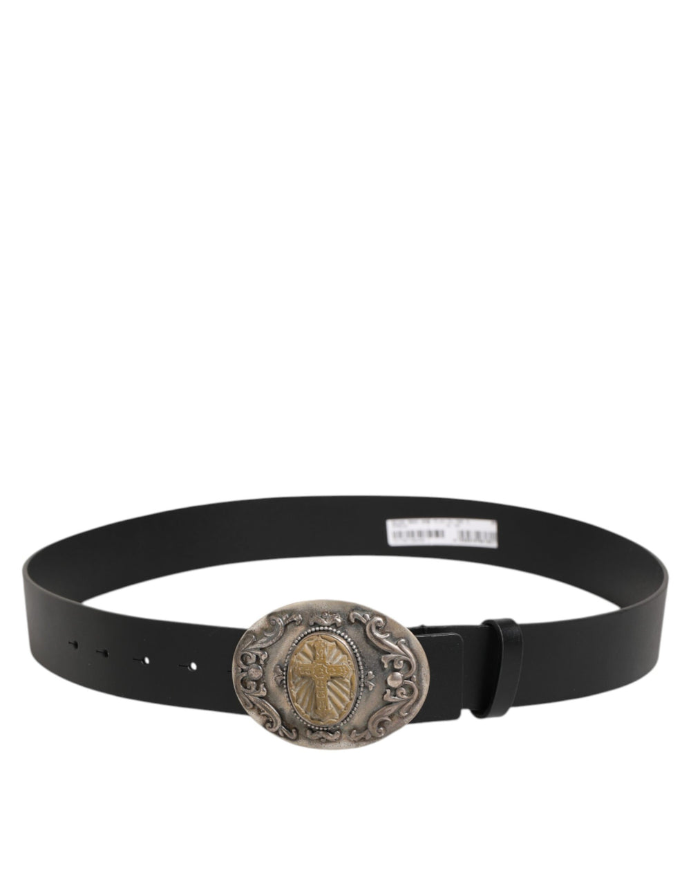 Dolce & Gabbana Calf Leather Belt in Black