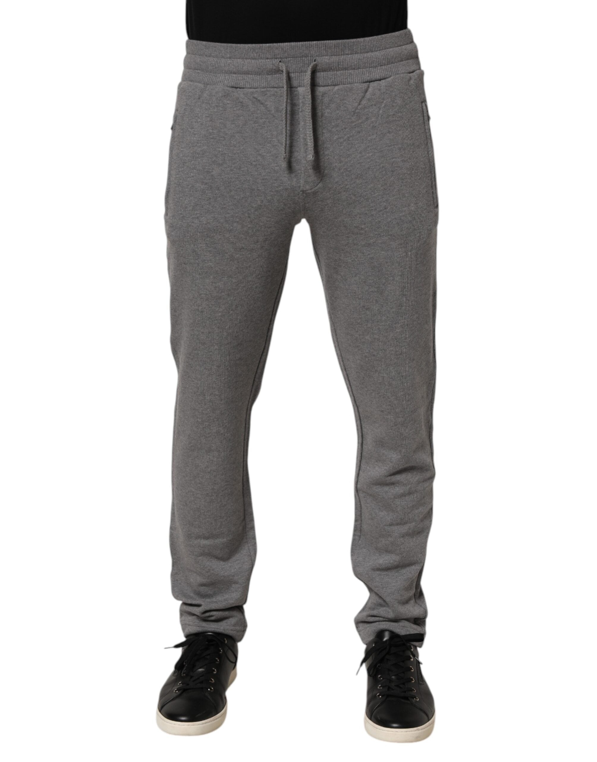 Dolce & Gabbana Βαμβακερό Jogger Παντελόνι σε Γκρι