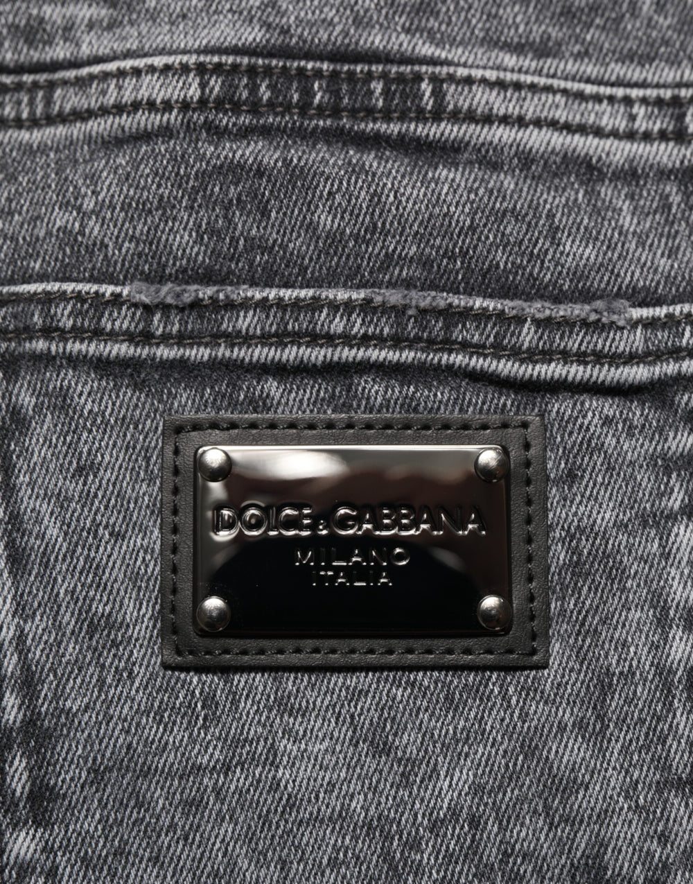Dolce & Gabbana Slim Fit Denim Jeans in Gray