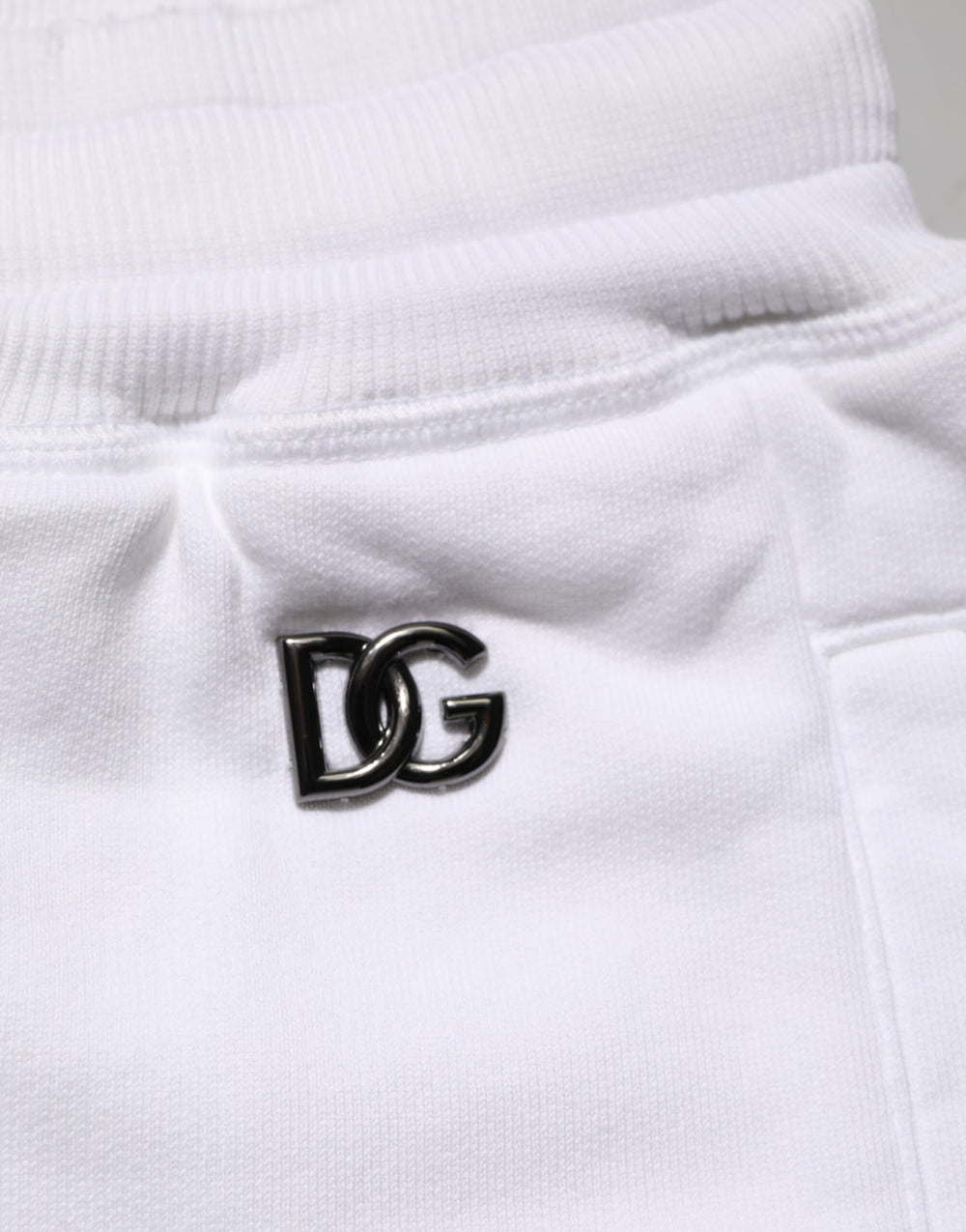Dolce & Gabbana Cotton Ripped Bermuda Shorts in White