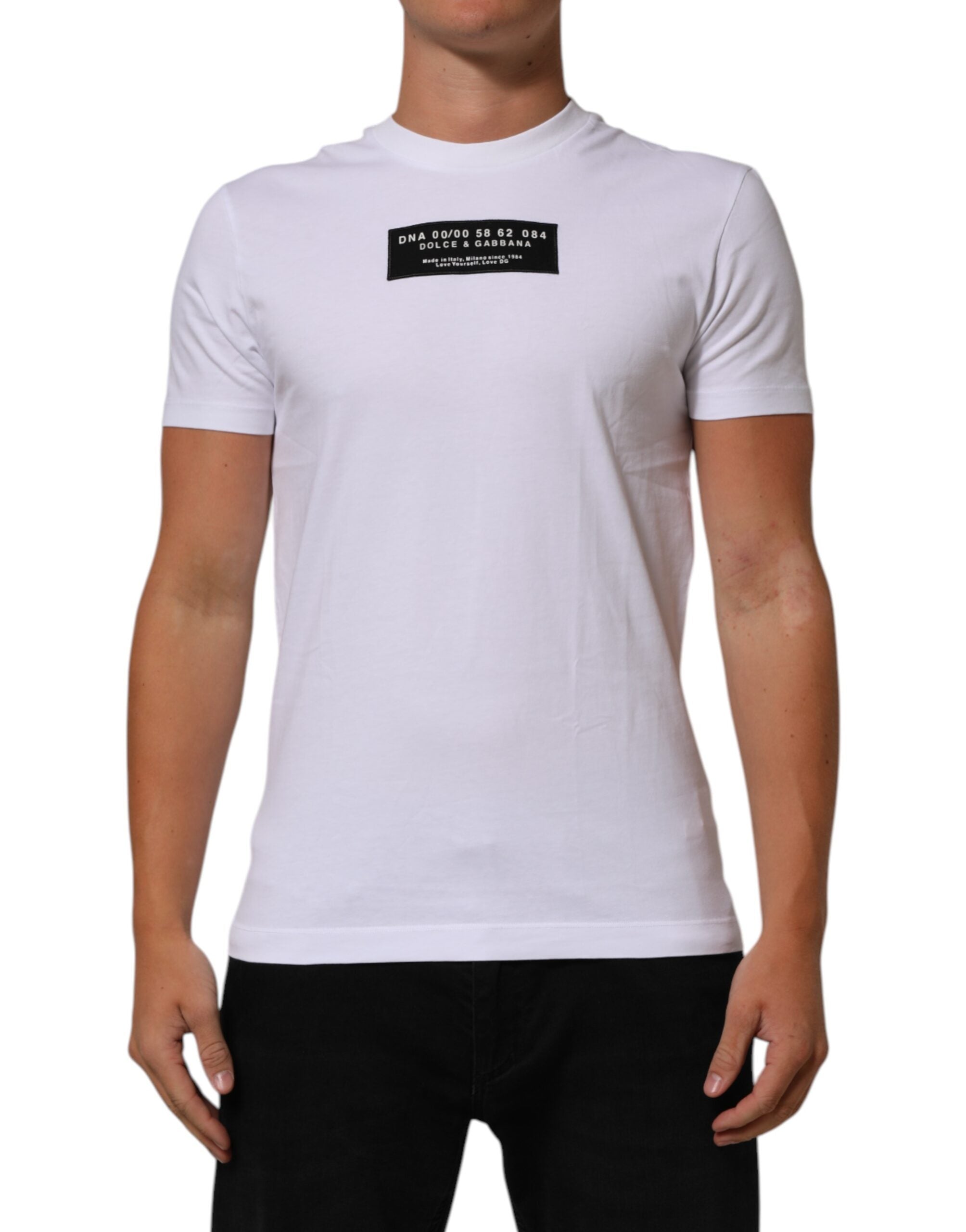 Dolce & Gabbana T-shirt από 100% βαμβάκι σε Λευκό