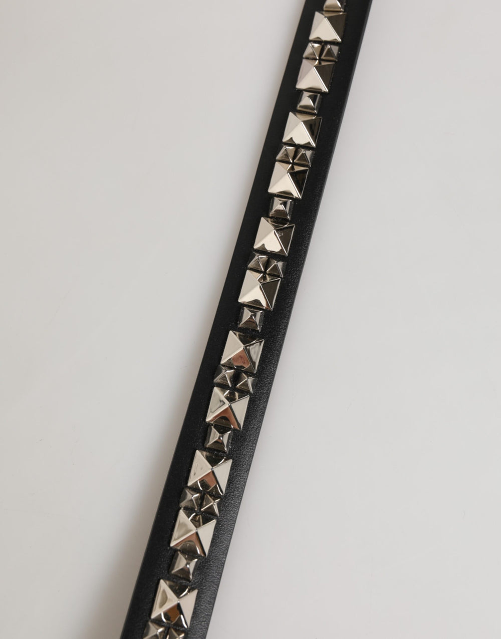 Dolce & Gabbana Leather Studded Belt in Black