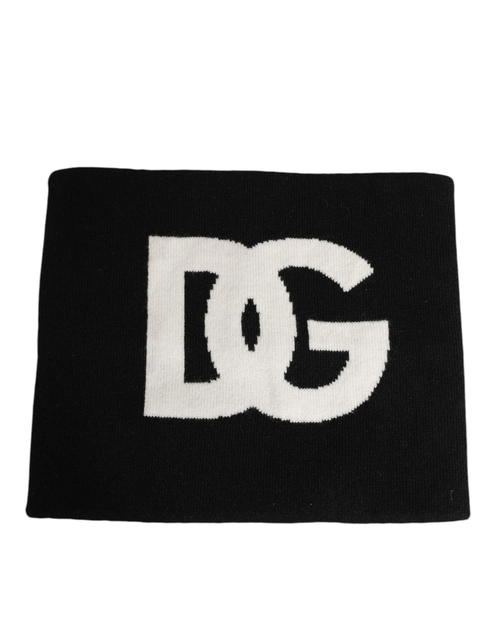 Dolce & Gabbana Cashmere-Blend Knit Scarf in Black