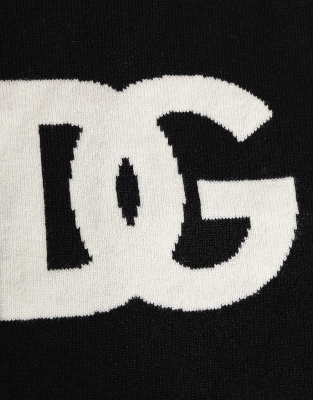 Dolce & Gabbana Cashmere-Blend Knit Scarf in Black