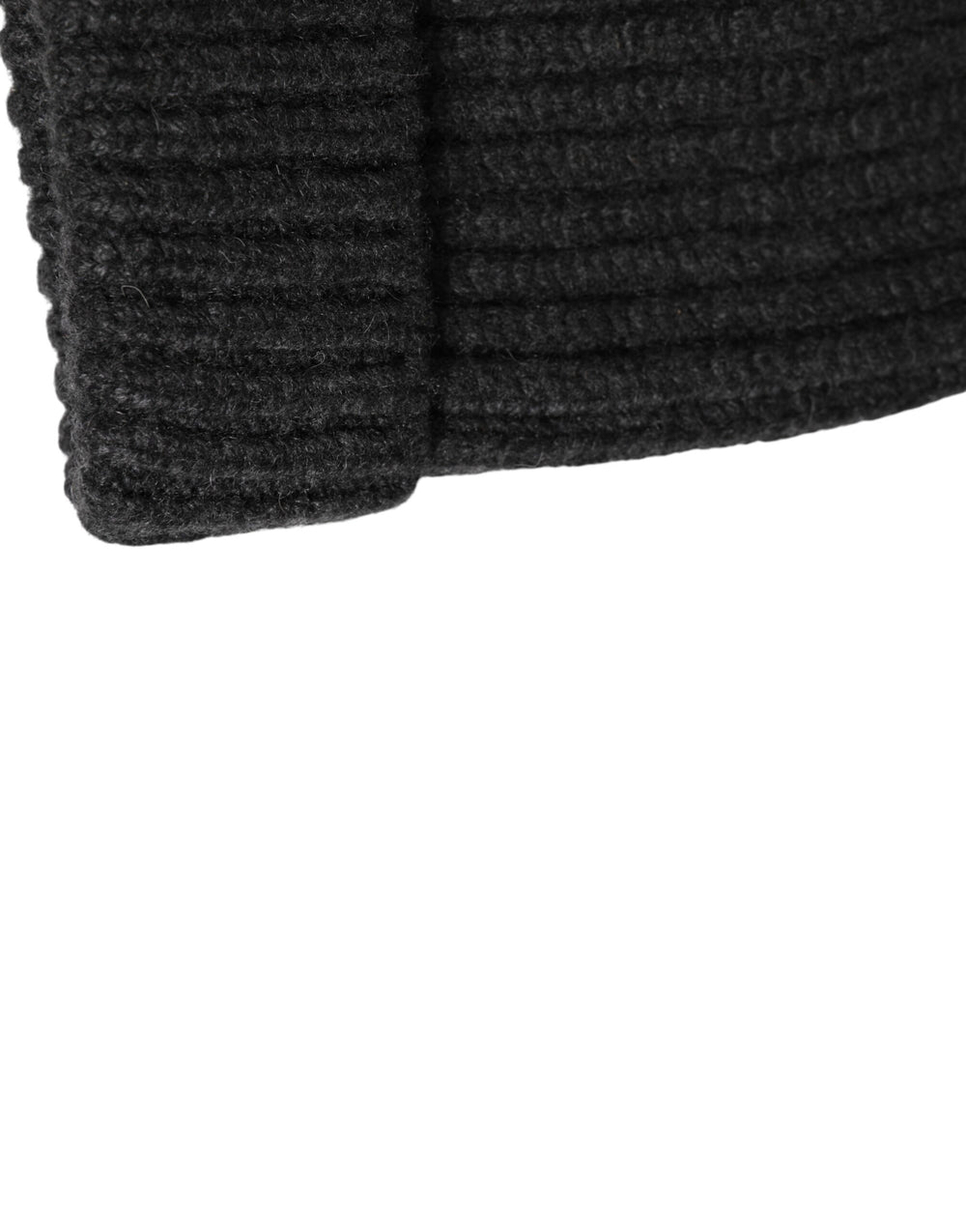 Dolce & Gabbana Cashmere Ribbed Beanie in Black