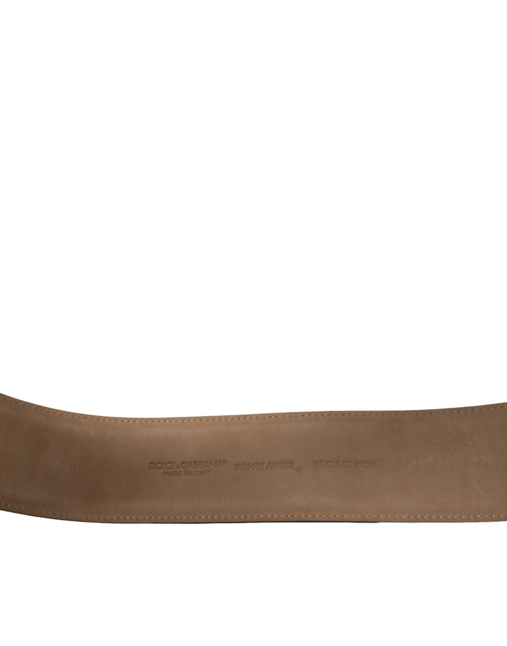 Dolce & Gabbana Calf Leather Belt in Black