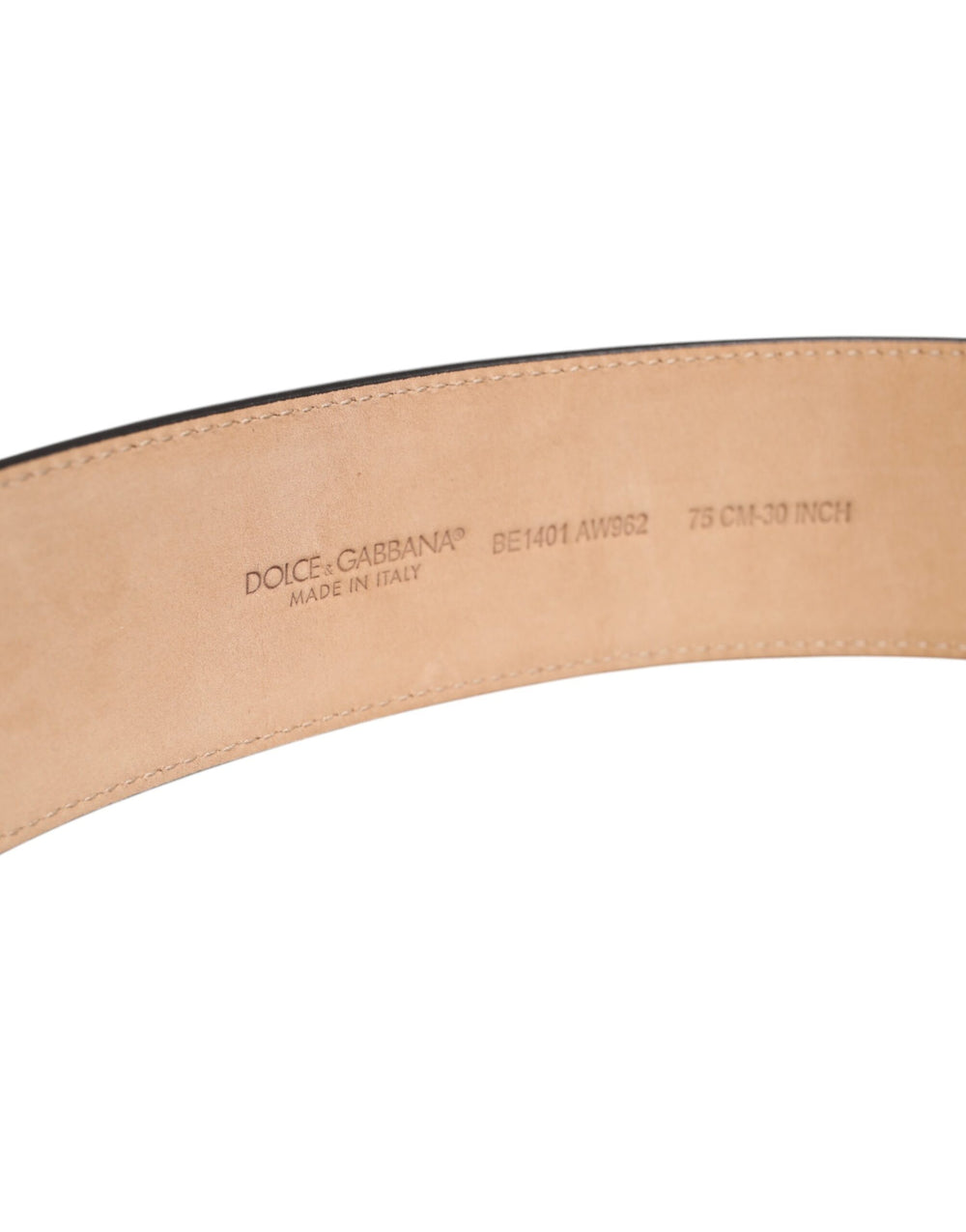 Dolce & Gabbana Calf Leather Belt in Brown