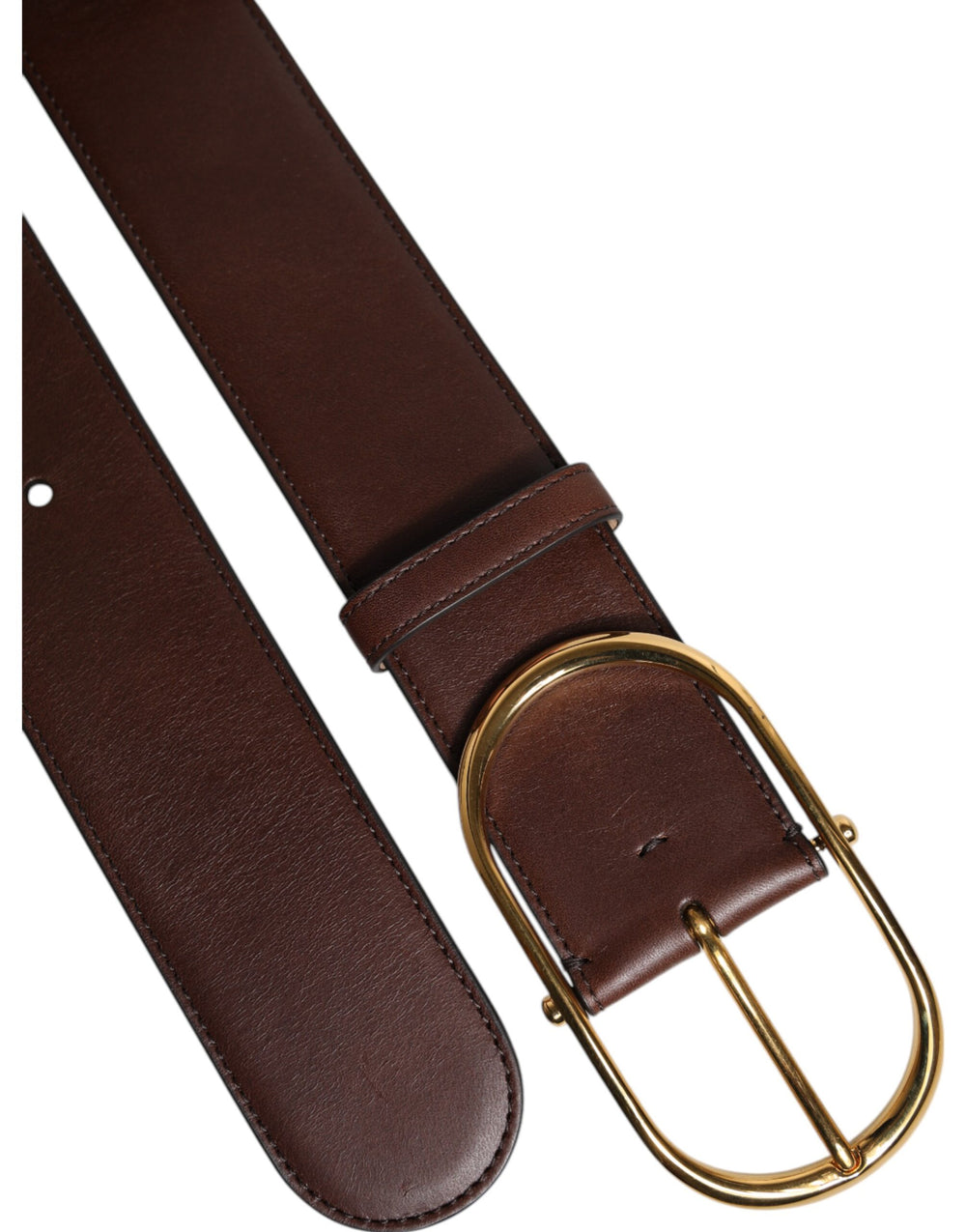 Dolce & Gabbana Calf Leather Belt in Brown