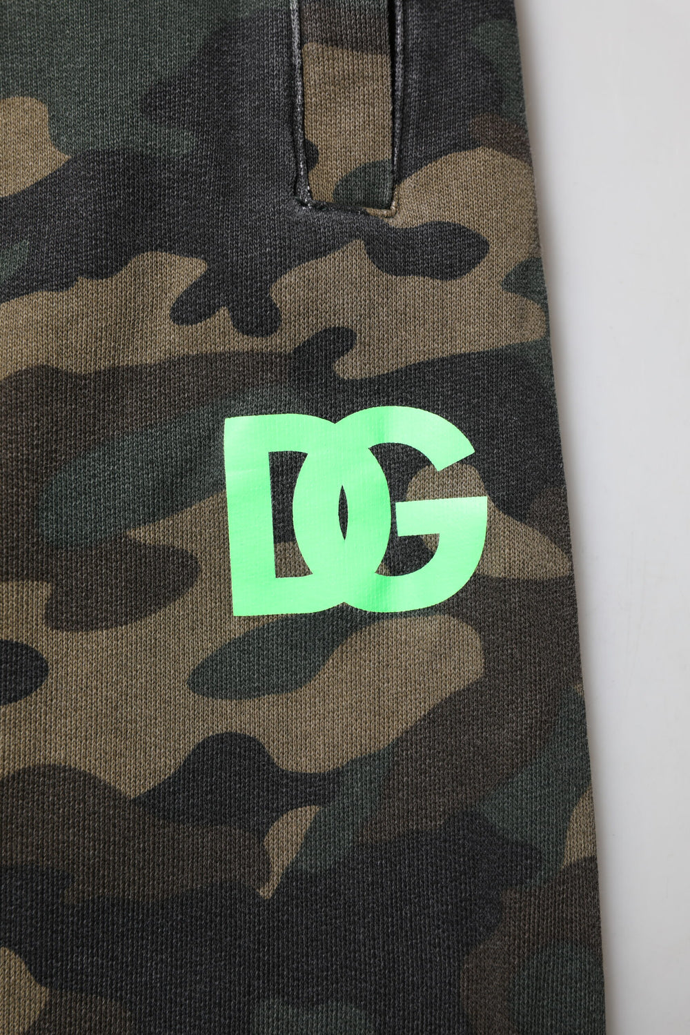 Dolce & Gabbana 100% Cotton Jogger Pants in Multicolor Camouflage