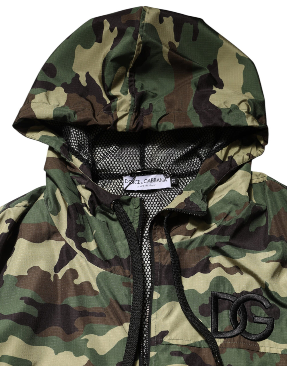 Dolce & Gabbana Hooded Sweatshirt Jacket με Camouflage Print σε Πράσινο
