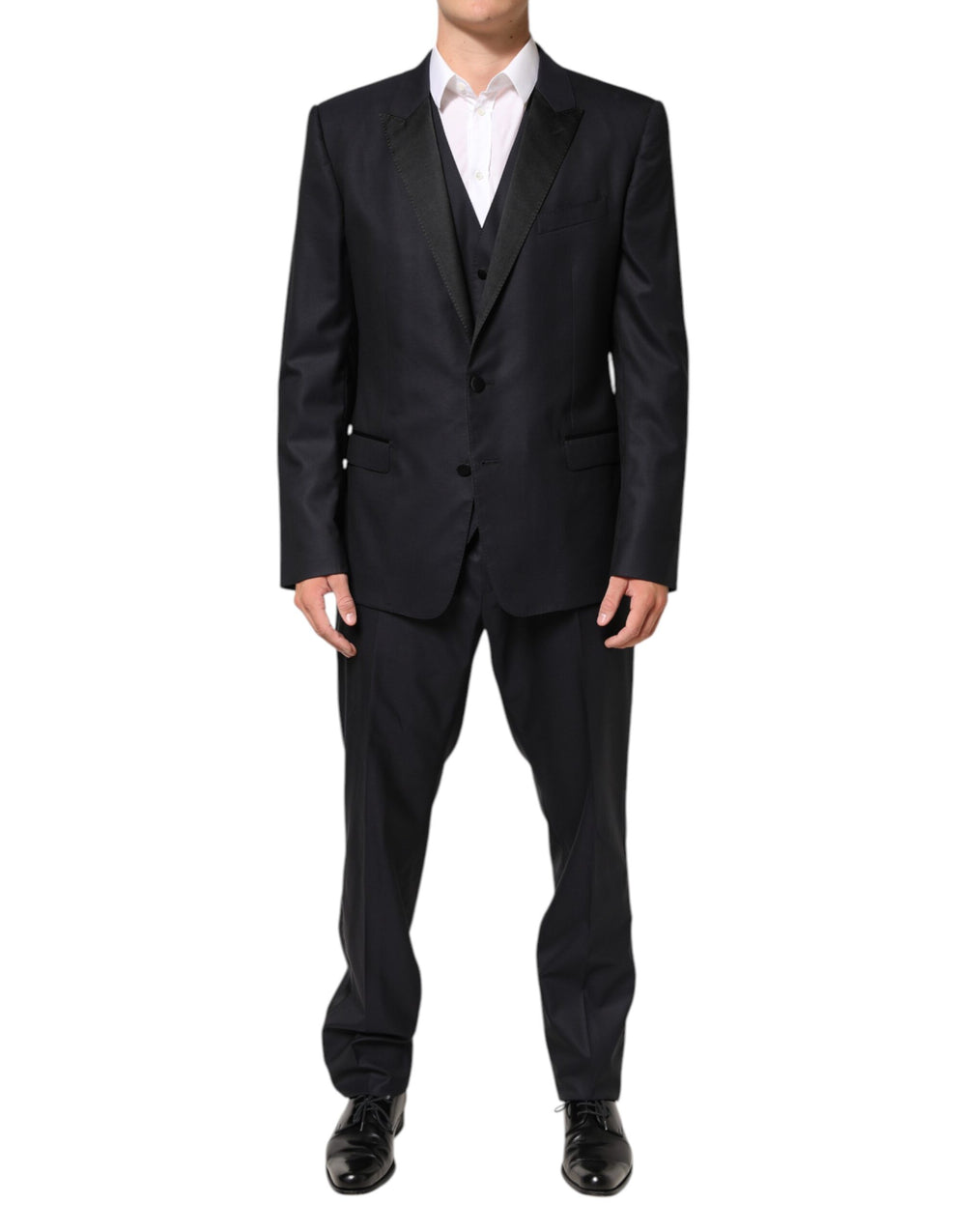 Black MARTINI 2 Buttons Suit 3 Piece Suit mens luxury fashion - Mens Edit