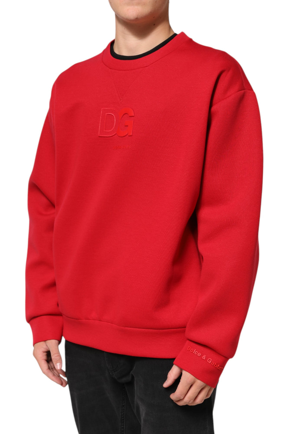 Dolce & Gabbana Cotton Sweatshirt in Red