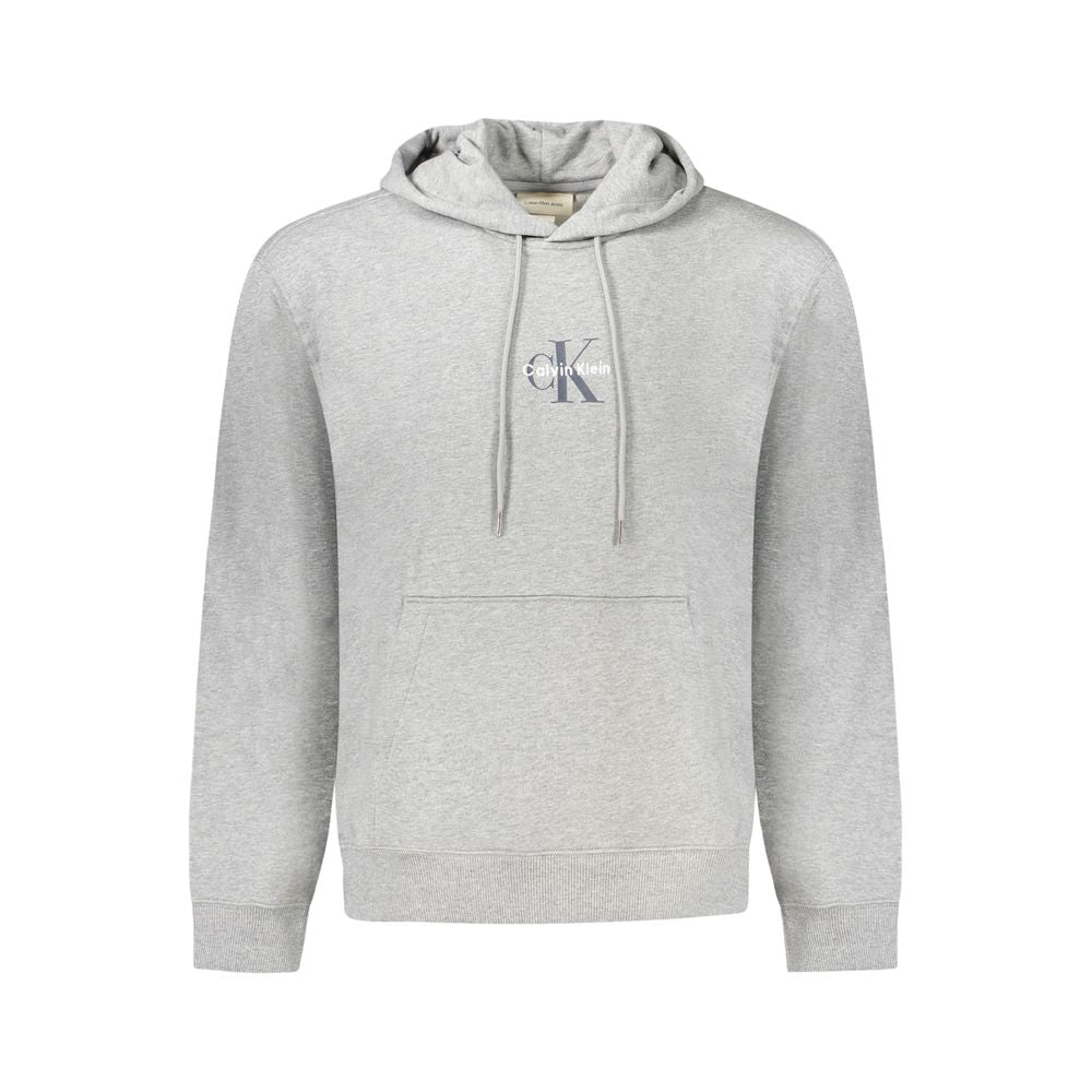"Grigio Cotton Men's Sweatshirt with Hood" mens luxury fashion - Mens Edit
