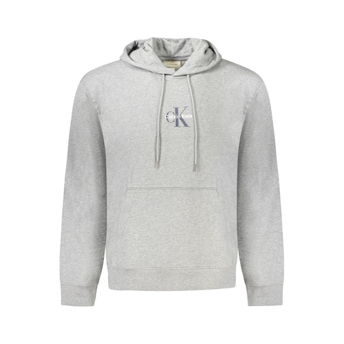 "Grigio Cotton Men's Sweatshirt with Hood" mens luxury fashion - Mens Edit