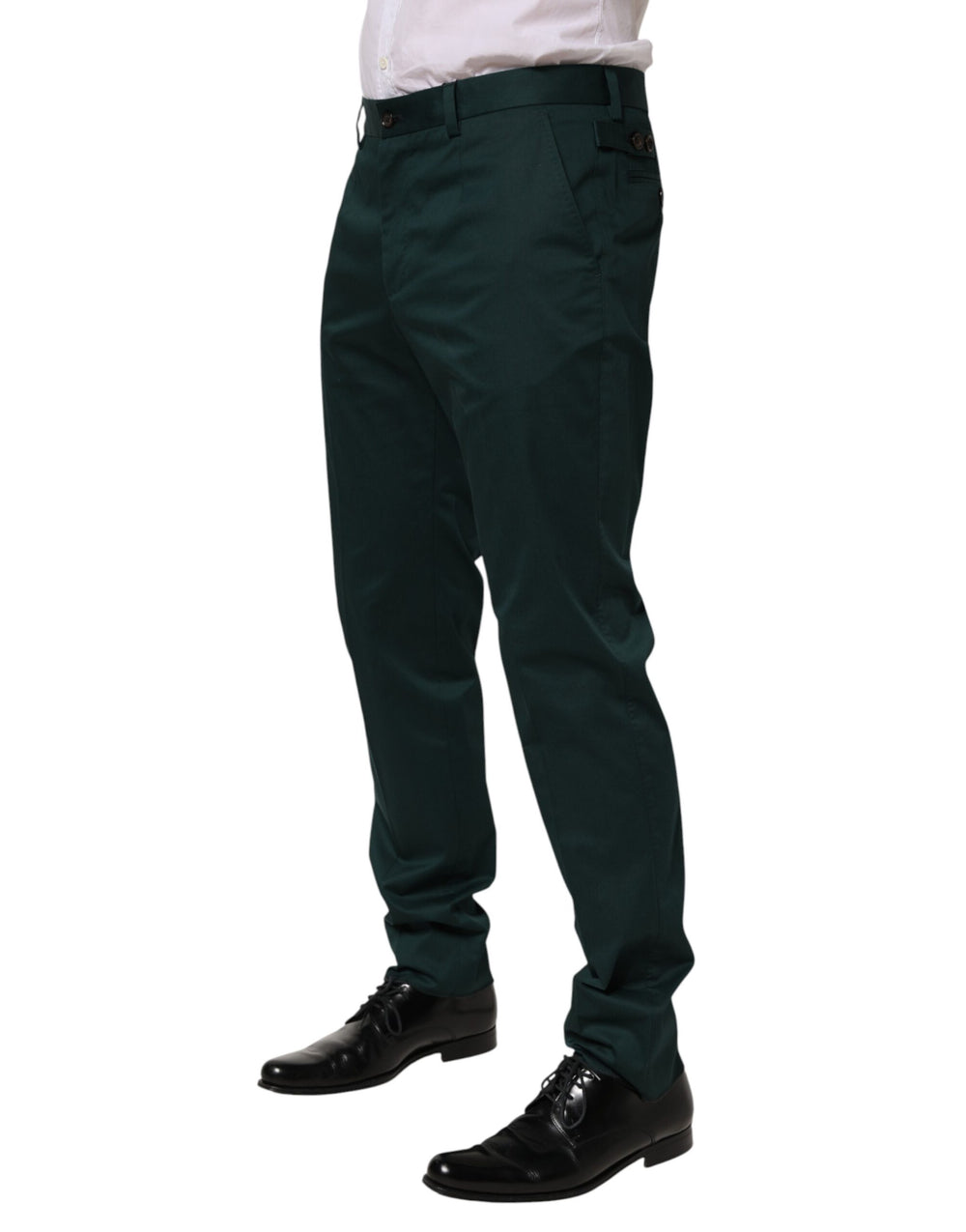 Dolce & Gabbana Cotton Formal Trousers in Green