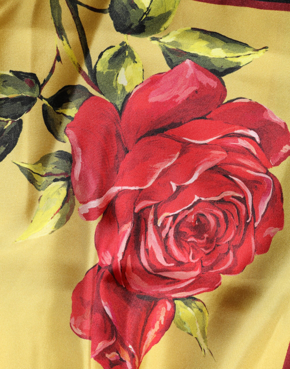 Dolce & Gabbana Silk Bermuda Shorts in Yellow Floral Print