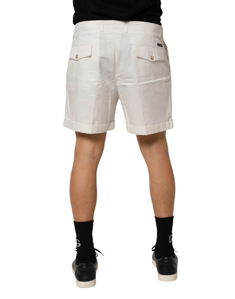 Dolce & Gabbana Cotton Bermuda Shorts in White