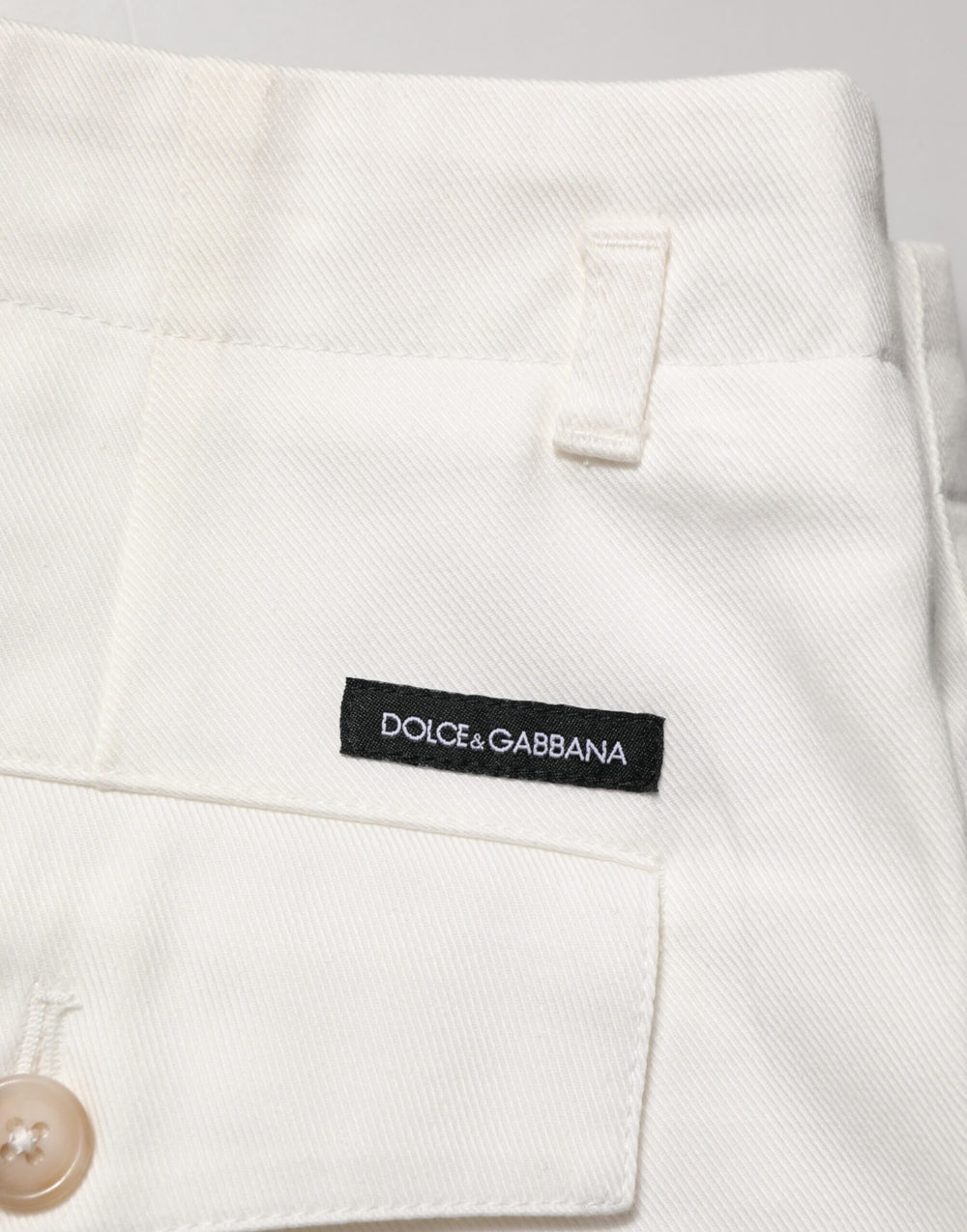 Dolce & Gabbana Cotton Bermuda Shorts in White