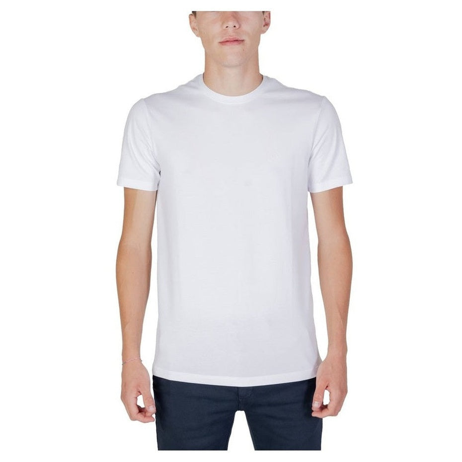 Armani Exchange White Cotton Men's T-Shirt - Designer | Mens Edit