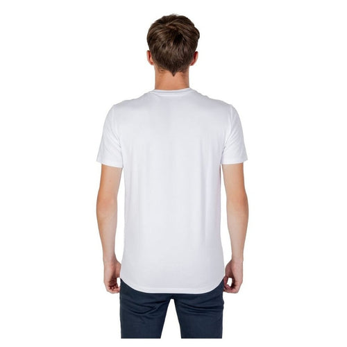 Armani Exchange Βαμβακερό T-Shirt Crew-Neck σε Λευκό