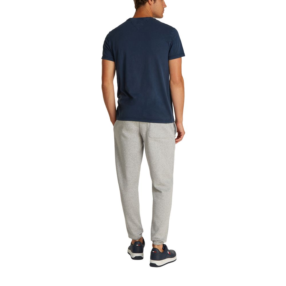 Tommy Hilfiger Μπλε Βαμβακερό T-Shirt